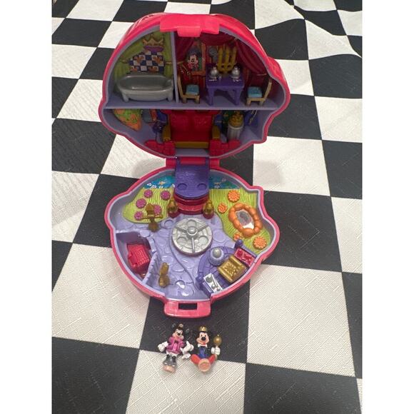 Vintage 1995 Bluebird Polly Pocket Mickey and Minnie Mouse complete RARe - Picture 2 of 7